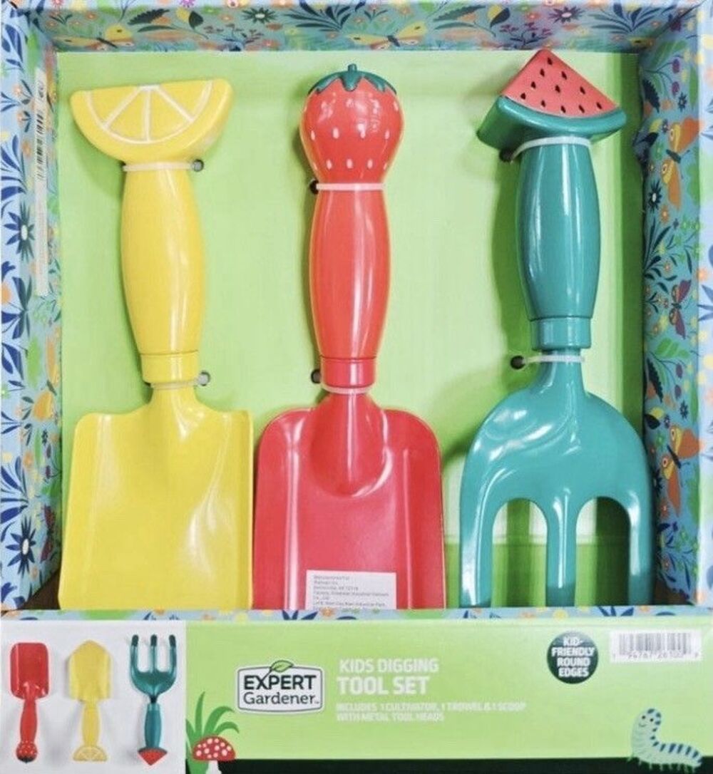 Kids Gardening Tools Set Digging Set Metal Hand Shovel Mini Garden Tools 3 Pack